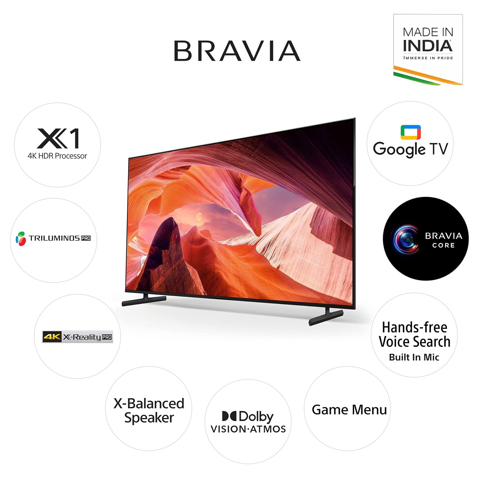 Buy SONY X80L 215 cm (85 inch) 4K Ultra HD LED Google TV with X